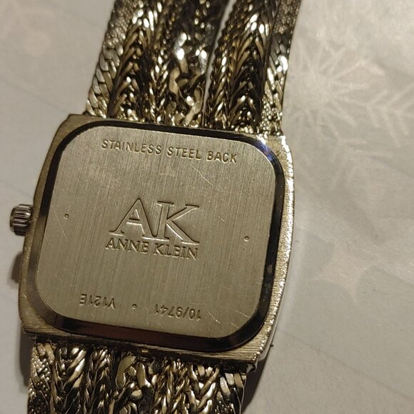 Wristwatch Anne Klein Diamond Accent Silver Tone Bracelet Stainless Steel Back main image 5